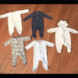 🧸💙 6 Month Baby Boy Footed One Piece Sleeper PJ Bundle